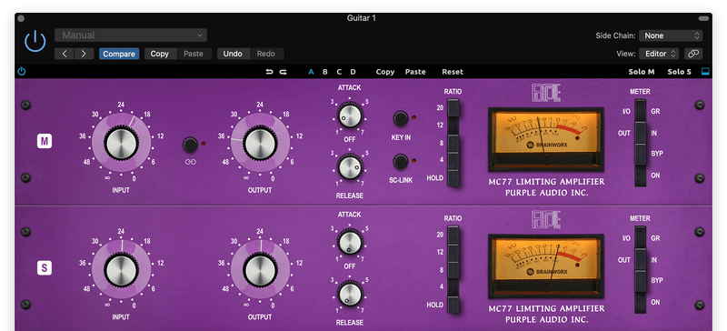 glue compression on the mid channel