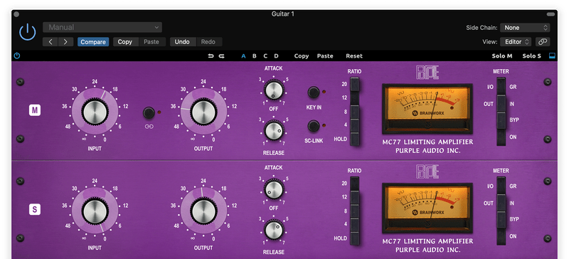 compressing the sides of drums