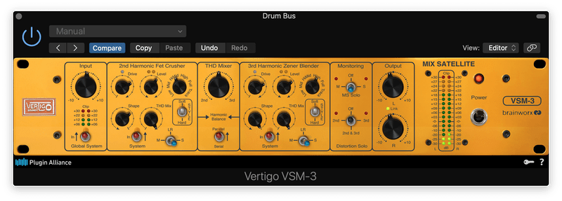 saturating high frequencies in the sides