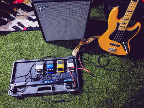 bass amp and pedals