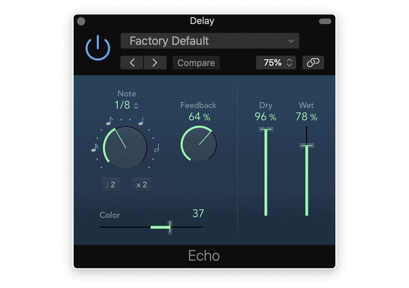 logic pro x delay 