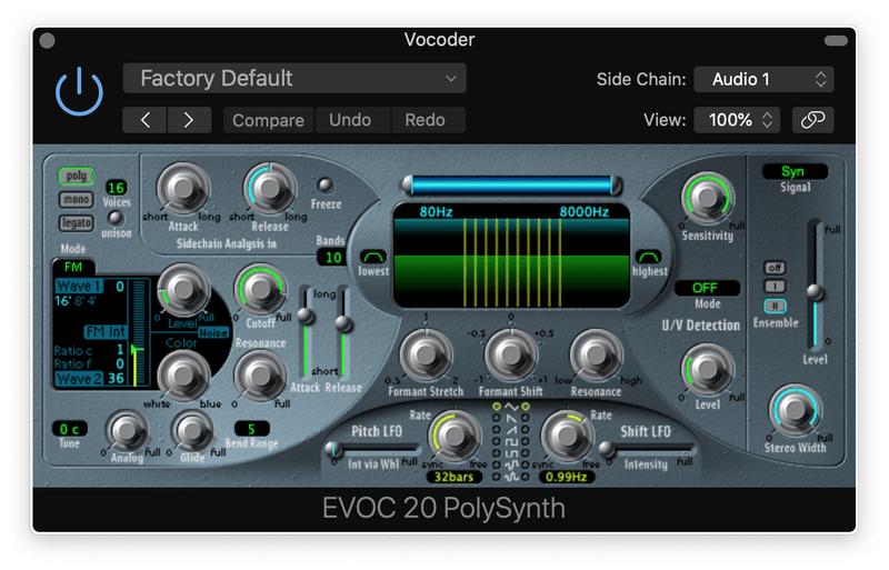 logic pro vocoder