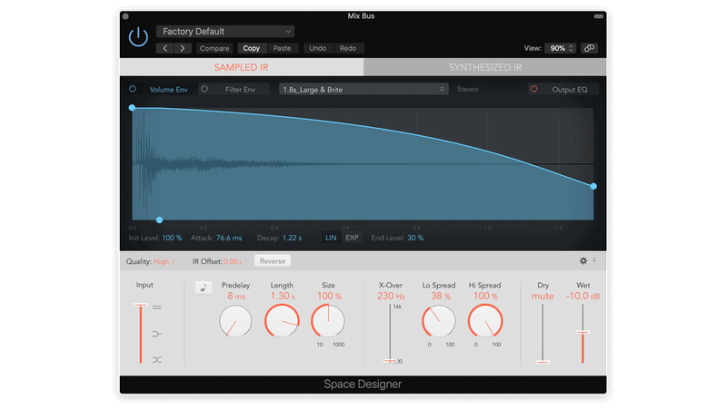 mix bus reverb