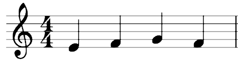 step melody notation