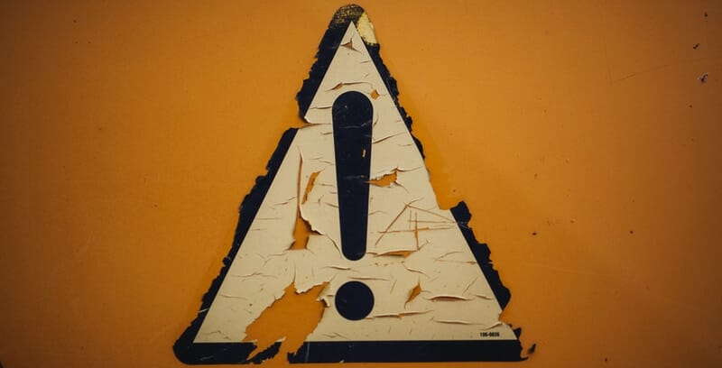 caution sign symbolizing attention grabbing lyrics