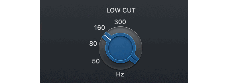 logic pro console eq low cut