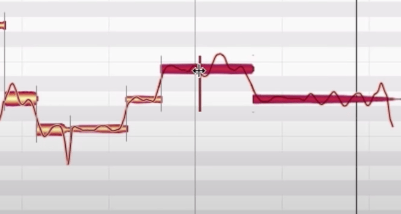 melodyne note split