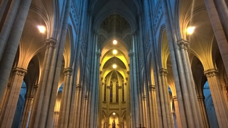 cathedral with lots of room reverb